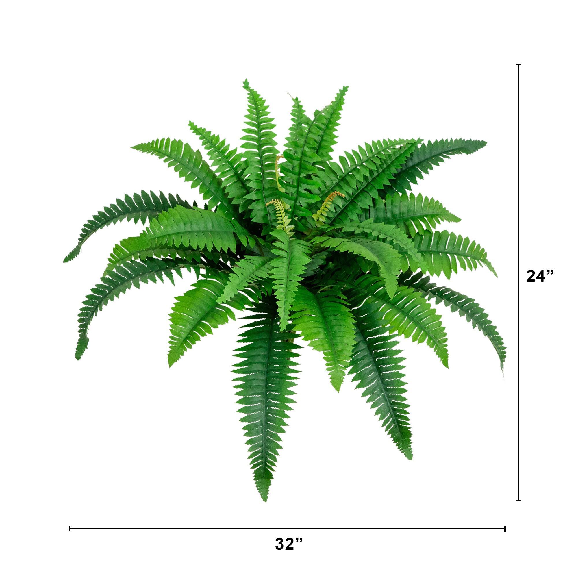 32" Artificial Boston Fern - Set of 2